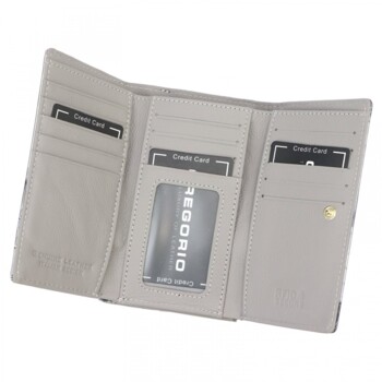 Dámská kožená peněženka krémová - Gregorio Amala