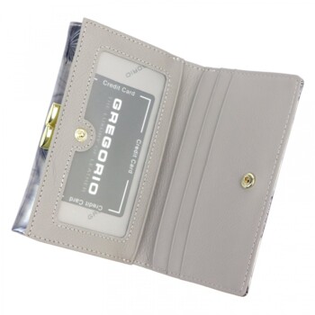 Dámská kožená peněženka krémová - Gregorio Amala