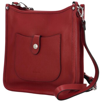 Dámská kožená crossbody červená - Katana Kristi