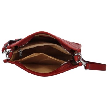 Dámská kožená crossbody červená - Katana Kristi