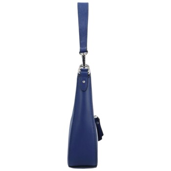 Dámská kožená crossbody kabelka modrá - Katana Cloenta 