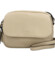Dámská kožená crossbody kabelka krémová - Katana Yeiny