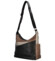 Dámská crossbody kabelka černo/hnědá - MaxFly Edgara