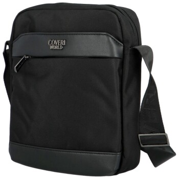 Pánská crossbody taška černá - Coveri Donatas