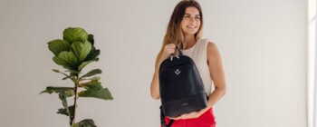 Luxusní dámský batůžek černý - Vuch Filipa Divide Black