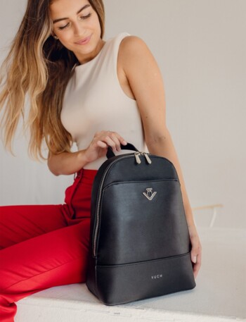 Luxusní dámský batůžek černý - Vuch Filipa Divide Black