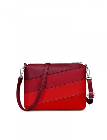 Dámská crossbody kabelka červená - Vuch Coalie Striped Red