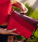 Dámská crossbody kabelka červená - Vuch Coalie Striped Red