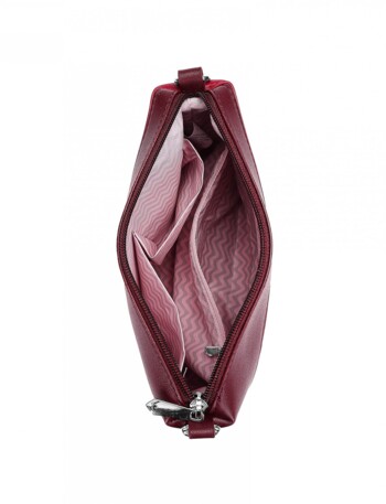 Dámská crossbody kabelka červená - Vuch Coalie Striped Red