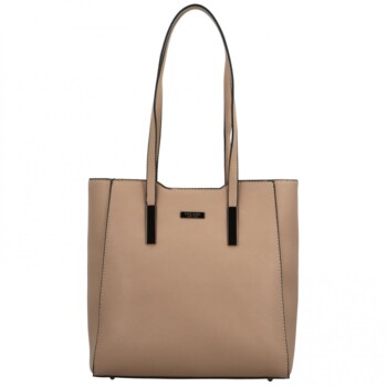 Dámská kabelka na rameno taupe - Delami Luxe Charm
