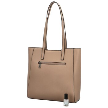Dámská kabelka na rameno taupe - Delami Luxe Charm