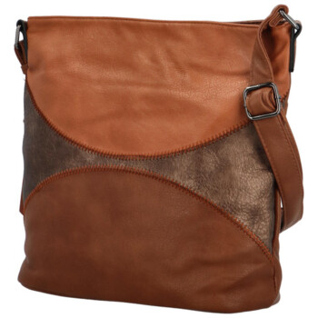 Dámská crossbody kabelka hnědá - Firenze Kupri