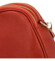 Dámská kožená crossbody kabelka cihlově červená - Delami Vera Pelle Prianna G