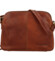 Kožená crossbody taška světle hnědá - SendiDesign Vereno