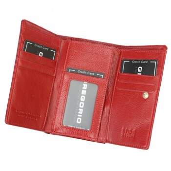 Dámská kožená peněženka červená - Gregorio Amala