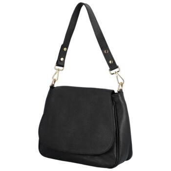 Stylová dámská kožená crossbody kabelka Dawn, černá