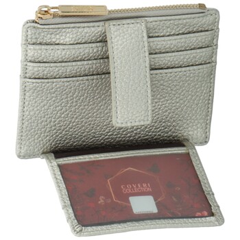 Dámská dokladovka stříbrná - Coveri Vitolla