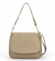 Dámská kožená crossbody taupe - Delami Yvette