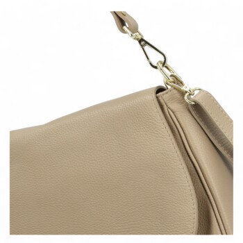 Dámská kožená crossbody taupe - Delami Yvette