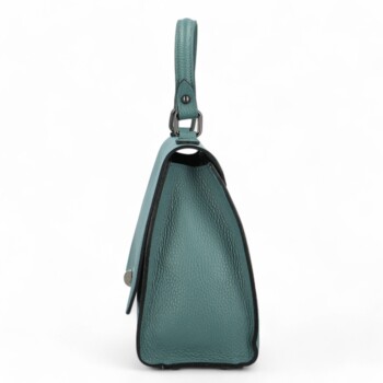 Dámská kožená kabelka do ruky džínově modrá - Delami Yoselin