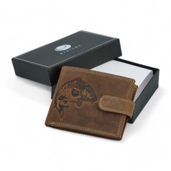 Pánská kožená peněženka hnědá - Diviley Kostas Kapr