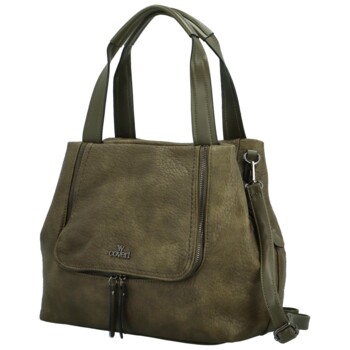 Dámská kabelka na rameno tmavě zelená - Coveri Marcci