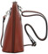 Dámská kožená crossbody hnědá - Delami Jaime