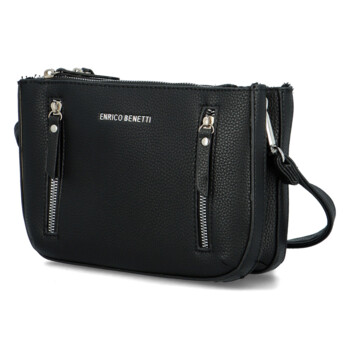 Dámská crossbody kabelka černá - Enrico Benetti Malama