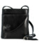 Dámská kožená crossbody kabelka černá - Delami Ilaria