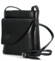 Dámská kožená crossbody kabelka černá - Delami Ilaria