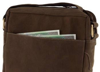 Pánská kožená crossbody/taška hnědá - Wild Trewor