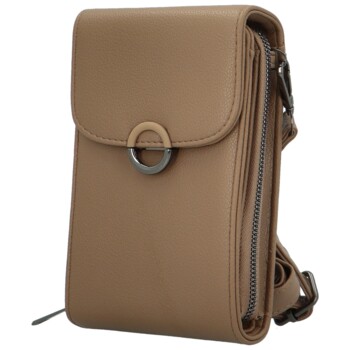 Dámská crossbody kabelka camel - Firenze Aristea