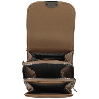 Dámská crossbody kabelka camel - Firenze Aristea