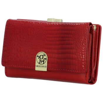Dámská kožená peněženka červená - Gregorio Zoja