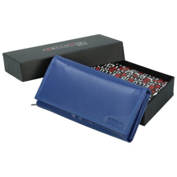 Dámská kožená peněženka modrá - Bellugio Faisa