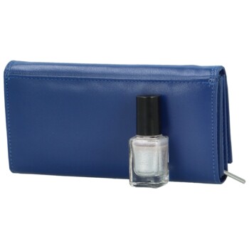 Dámská kožená peněženka modrá - Bellugio Faisa
