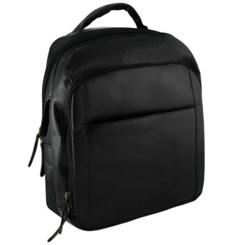 Pánský kožený batoh černý - Wild Abdon