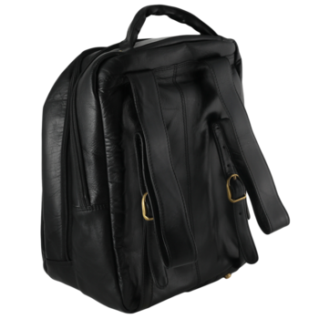 Pánský kožený batoh černý - Wild Abdon