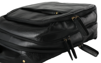 Pánský kožený batoh černý - Wild Abdon