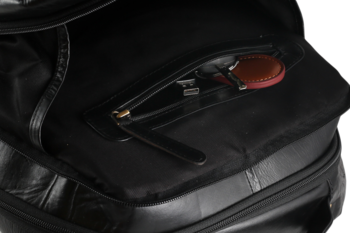 Pánský kožený batoh černý - Wild Abdon