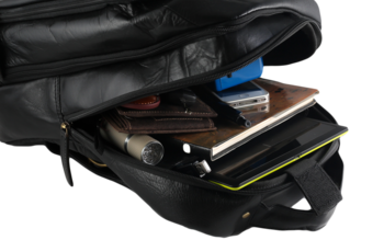 Pánský kožený batoh černý - Wild Abdon