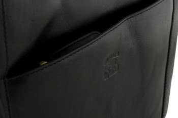 Pánský kožený batoh černý - Wild Abdon