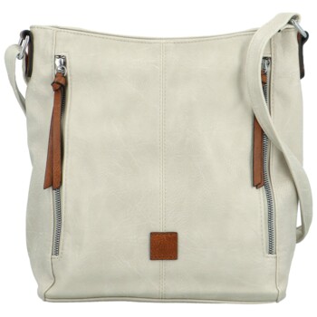 Dámská crossbody kabelka krémová - Firenze Jolie