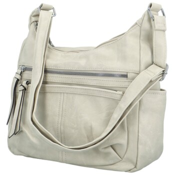 Dámská crossbody kabelka krémová - Firenze Fresia