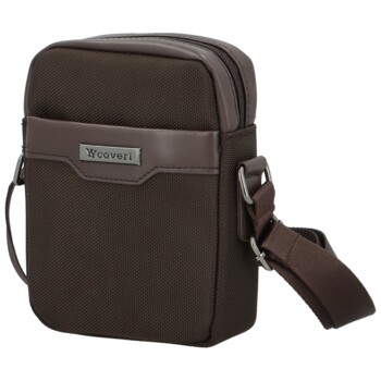 Pánská crossbody taška coffee - Coveri Leonardo new