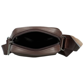 Pánská crossbody taška coffee - Coveri Leonardo new