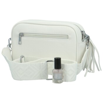 Dámská crossbody kabelka bílá - MaxFly Qeuline