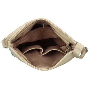 Dámská crossbody kabelka béžová - Firenze Kaela