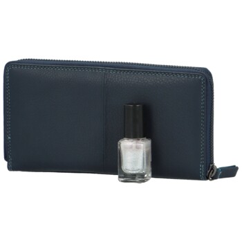 Dámská kožená peněženka tmavě modrá - Bellugio Dolores