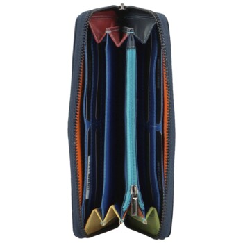 Dámská kožená peněženka tmavě modrá - Bellugio Dolores